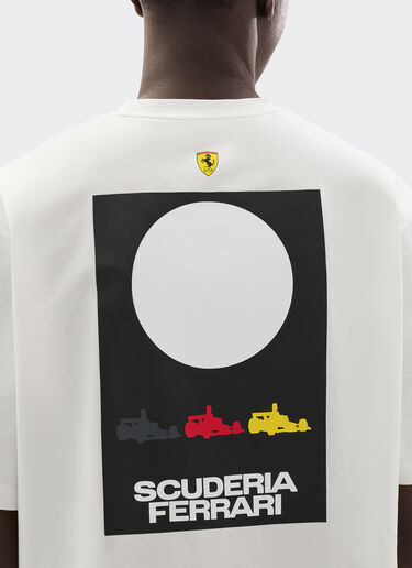  T-shirt with Scuderia Ferrari graphic Avorio SJMTH0003JCO0016f