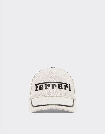 Ferrari Baseball cap with embroidered Ferrari logo and leather details Giallo Modena 21342f