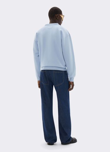 Sweat à col rond avec broderie Ferrari Ferrari Sweat à col rond avec broderie Ferrari Powder Blue CJMSW0036JCO0046f