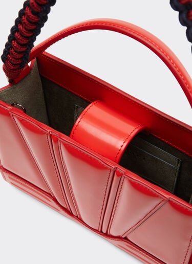 Ferrari 法拉利 GT 迷你皮革托特包 Rosso Dino 红色 51200f