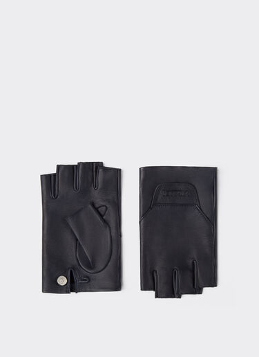 Ferrari 纳帕皮革无指手套 Navy 49850f