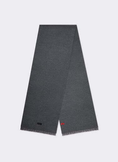 Ferrari Silk velvet scarf Melange grey 21334f