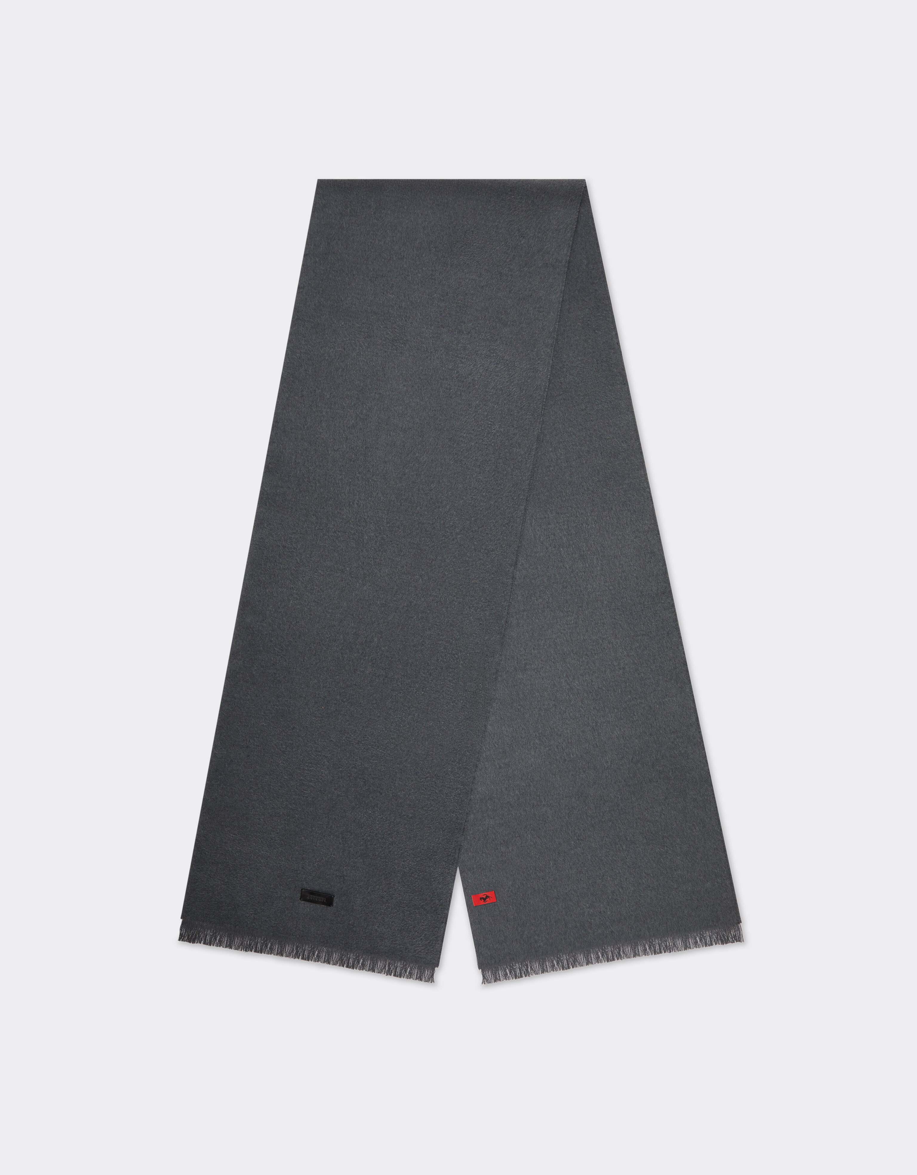 Ferrari Silk velvet scarf Melange grey 21334f