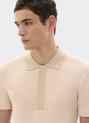 Ferrari 法拉利徽标棉质珠地 Polo 衫 Powder Pink 50103f