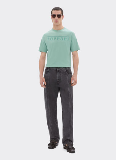 Ferrari Cotton T-shirt with Ferrari logo Mahogany 51037f