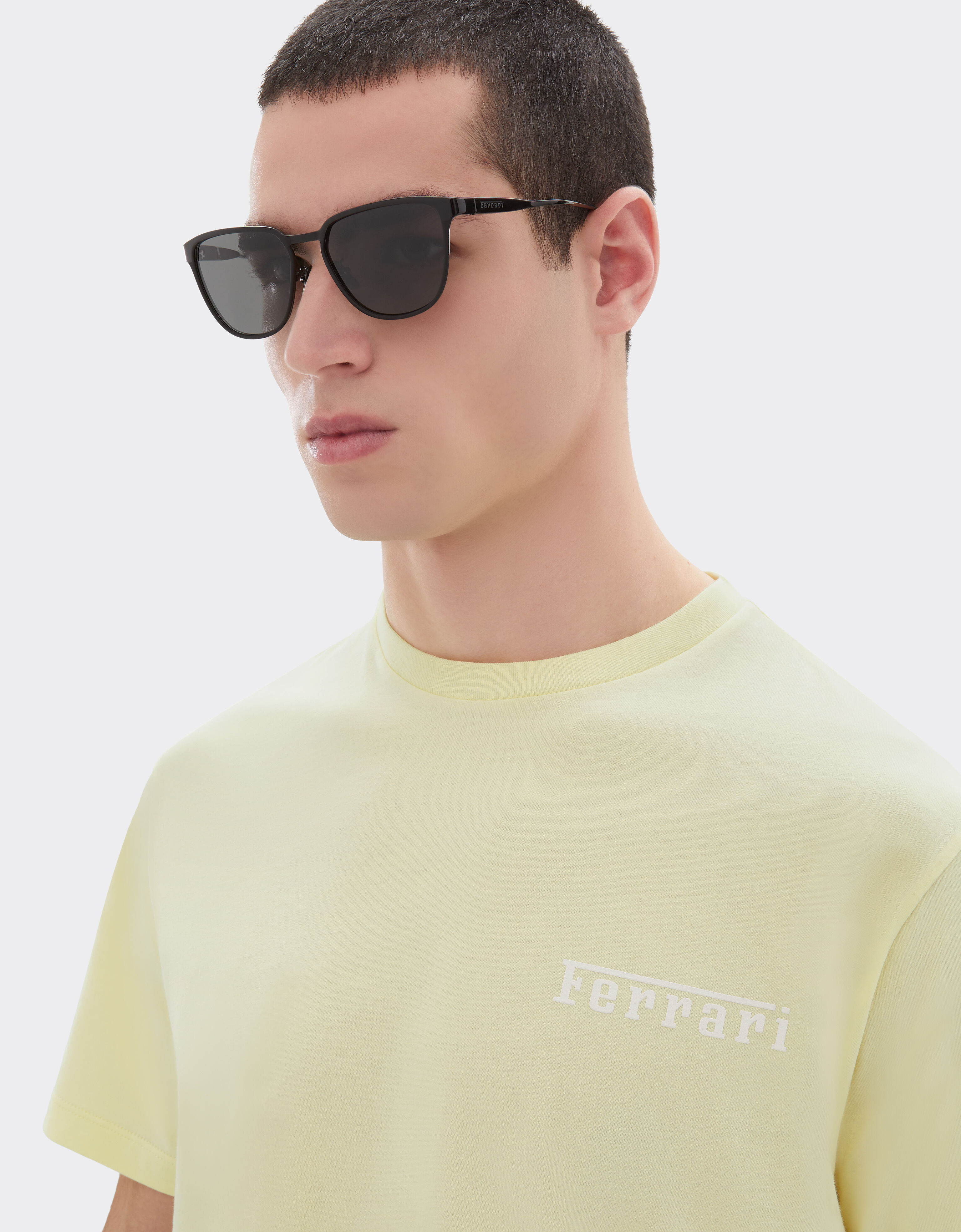 Ferrari Ferrari sunglasses in  blackmetal  with black crystal polarized lenses Black Matt LA0LDf