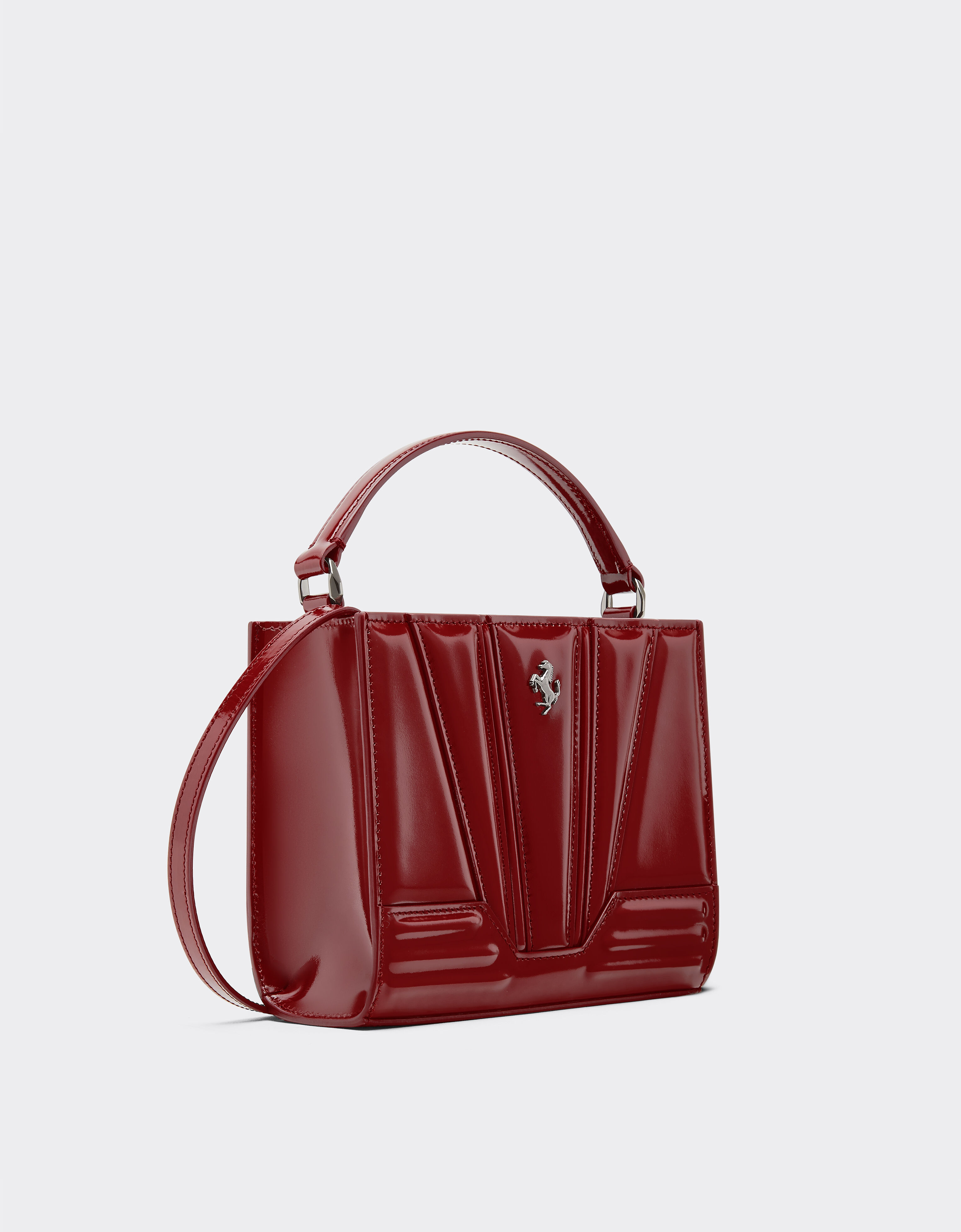 Ferrari Ferrari GT micro shiny leather tote bag Cherry 49123f