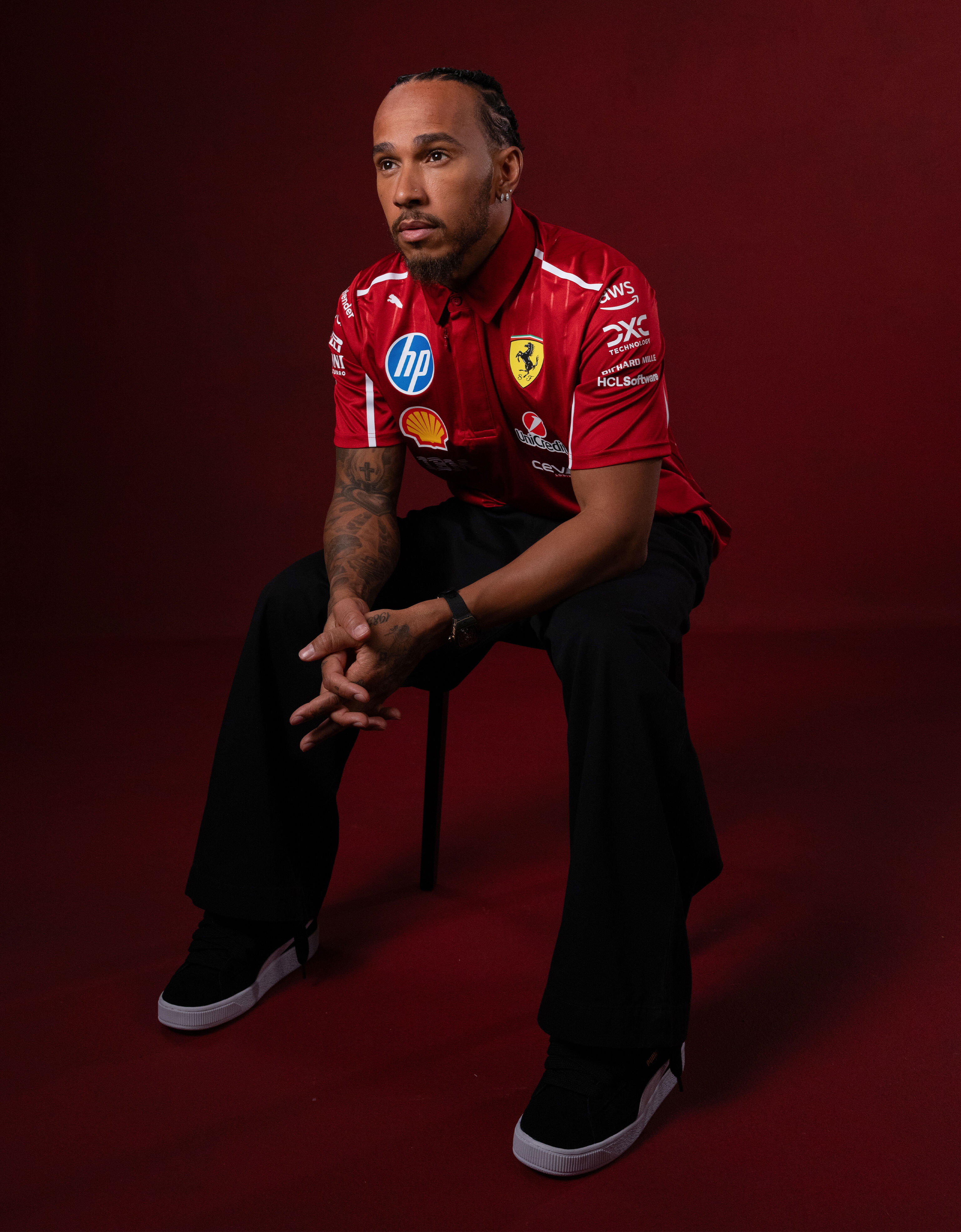 Ferrari Puma 与 Scuderia Ferrari HP 合作款2025车队 Pro Polo 衫 樱桃色 LA021f
