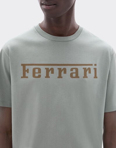 Ferrari Cotton T-shirt with Ferrari logo Grey CJNTH0006JCO0045f