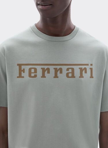 Cotton T-shirt with Ferrari logo Ferrari Cotton T-shirt with Ferrari logo Grey CJNTH0006JCO0045f