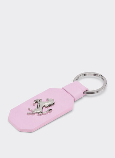 Ferrari Leather keychain with prancing horse Wisteria 49222f