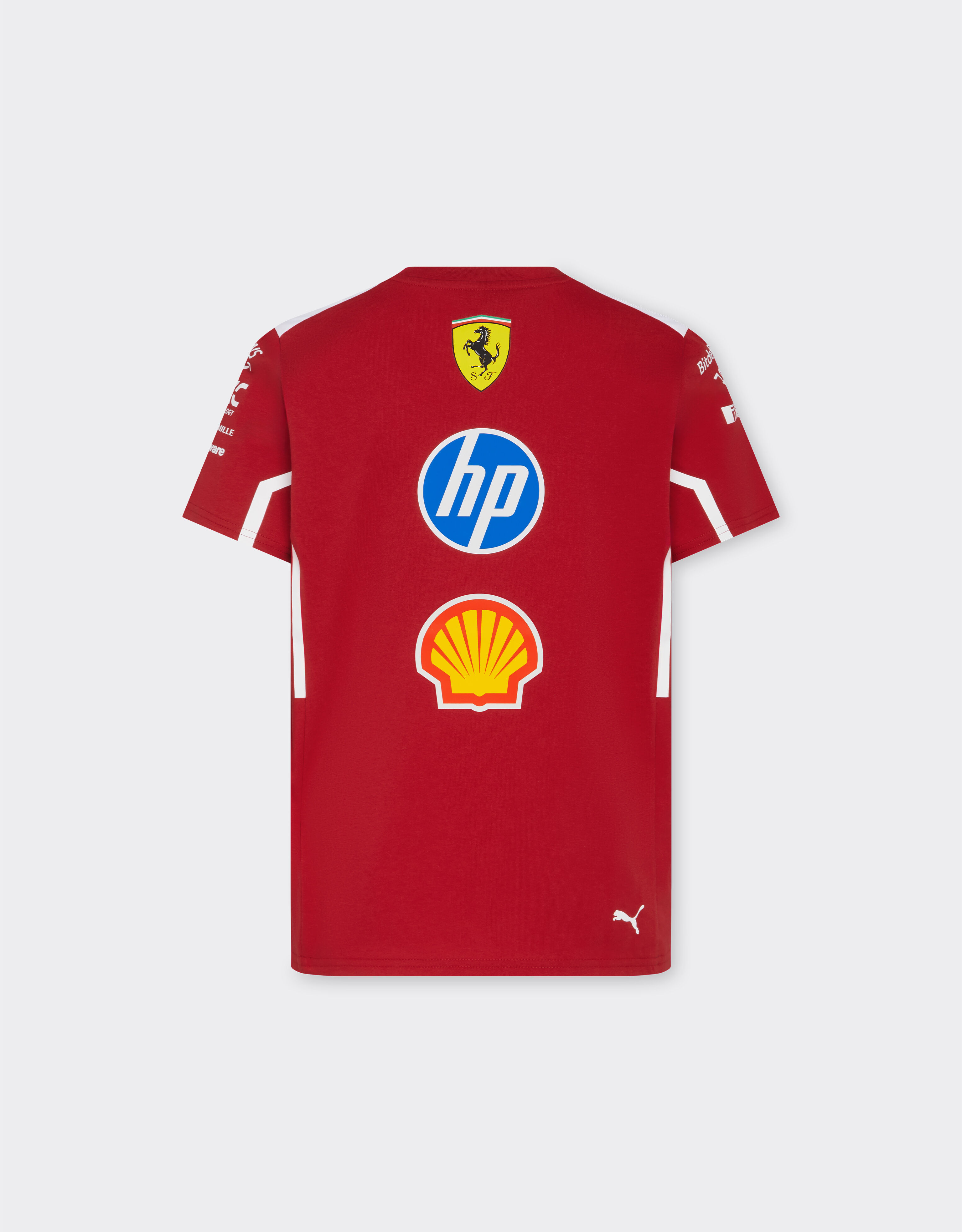 Ferrari Puma 与 Scuderia Ferrari HP 合作款2025车队青少年 T 恤 红色 LA026fK