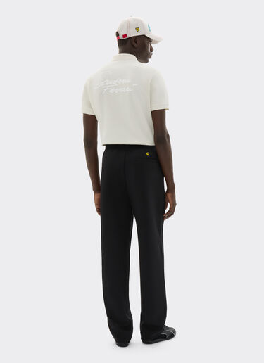 Ferrari Scuderia Ferrari Miami 2026 Polo Shirt Avorio SJMPO0019JCO0039f