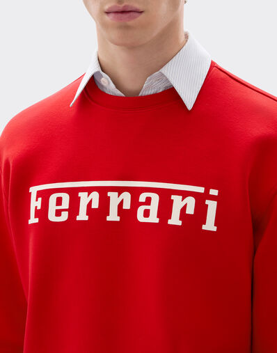 Ferrari 法拉利徽标 Scuba 潜水面料卫衣 赛车红 20518f