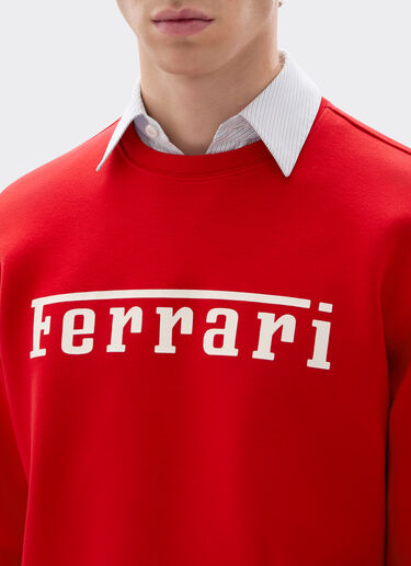 法拉利徽标 Scuba 潜水面料卫衣 Ferrari 法拉利徽标 Scuba 潜水面料卫衣 赛车红 20518f