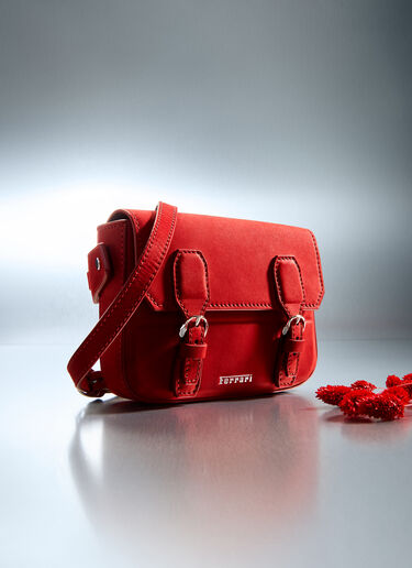 Mini nubuck messenger bag Ferrari Mini nubuck messenger bag Maison Red 50240f