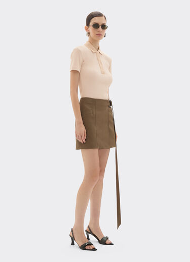 Ferrari 法拉利徽标刺绣珠地 Polo 衫 Powder Pink 50104f