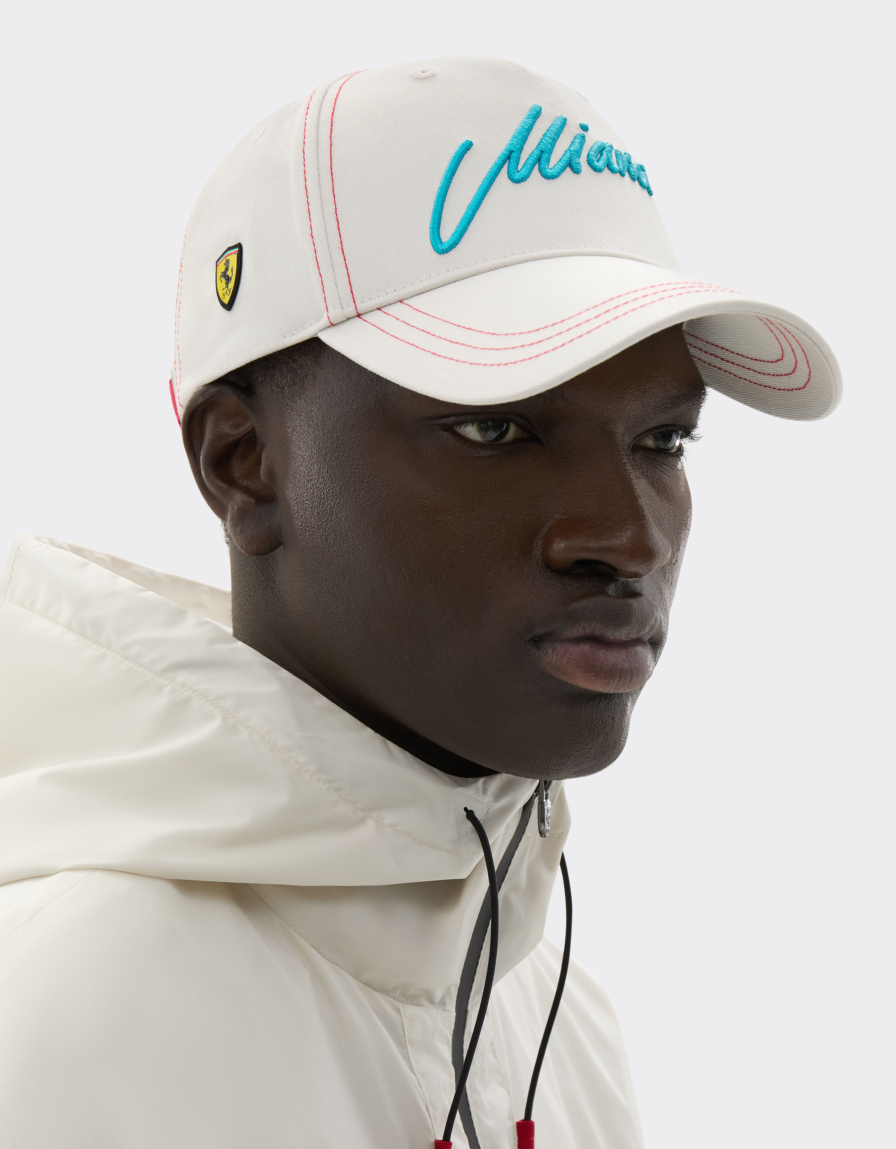 Ferrari Scuderia Ferrari Miami 2026 Baseball Cap Avorio SANCP0023HMM0029f