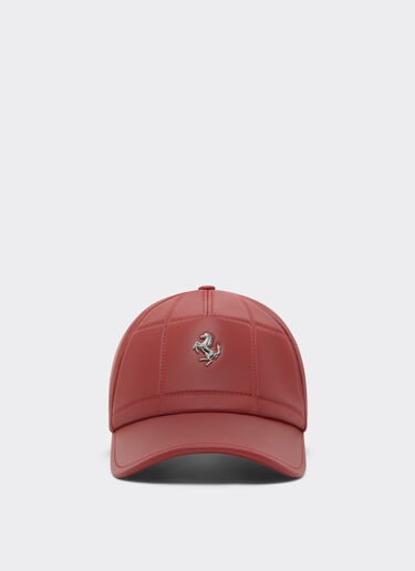 Ferrari 跃马细节纳帕皮革棒球帽 Maison Red 50246f