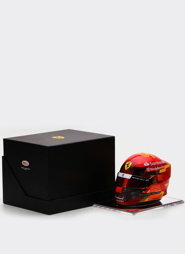 Ferrari 卡洛斯-塞恩斯迷你头盔（比例 1:2 - 西班牙特别版 2024 红色 F1355f