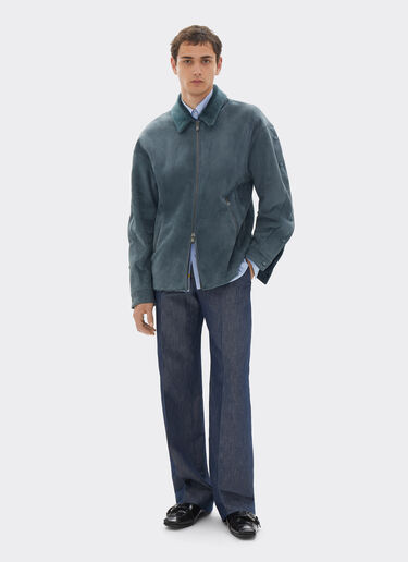 Ferrari Shearling overshirt jacket Peacock 22580f