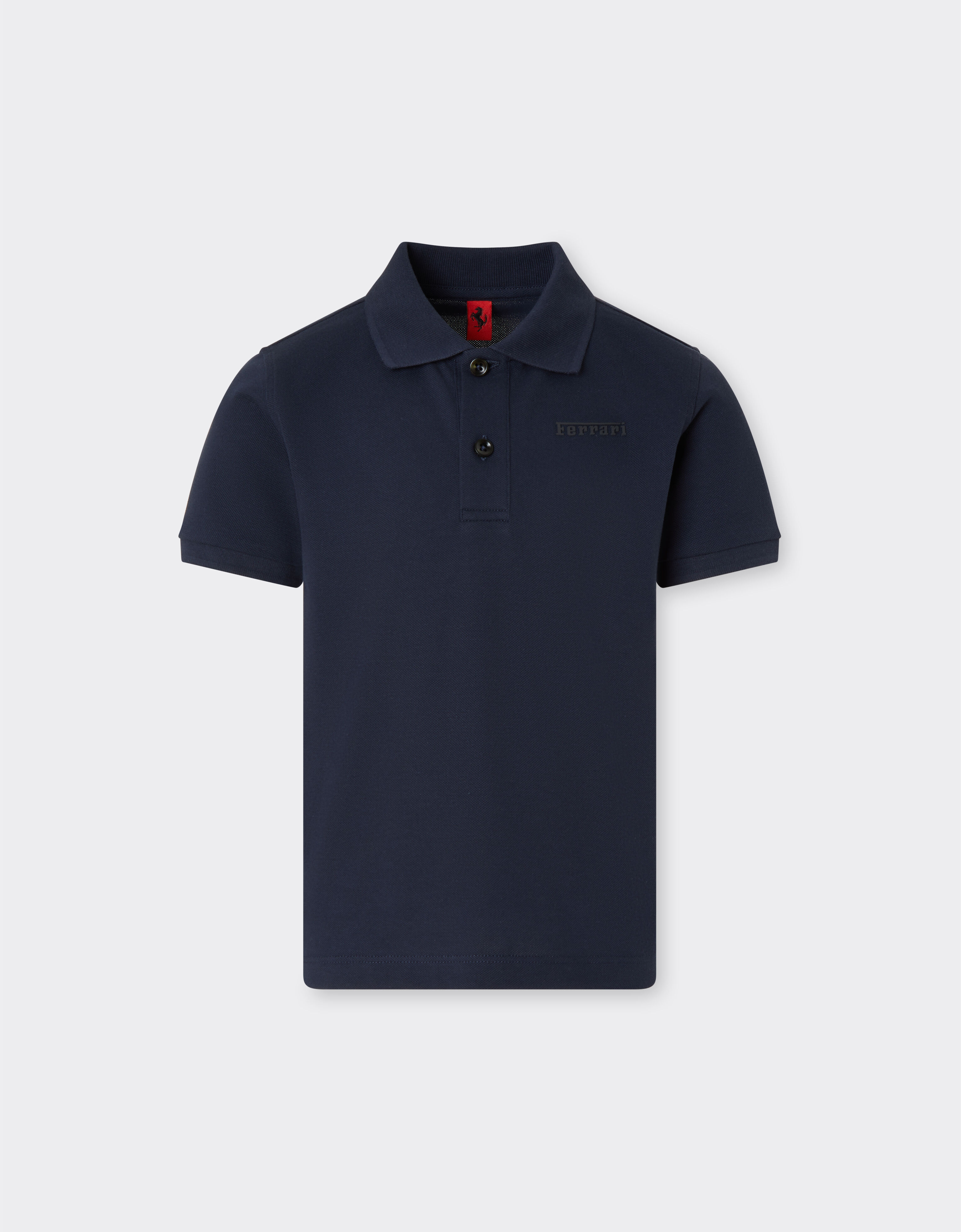 Ferrari 法拉利徽标有机棉 Polo 衫 海军蓝 22760fK