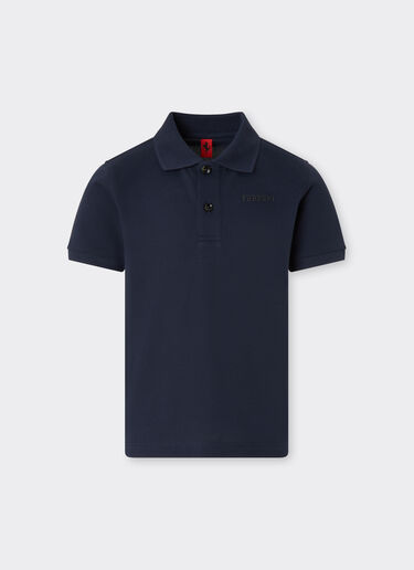 法拉利徽标有机棉 Polo 衫 Ferrari 法拉利徽标有机棉 Polo 衫 海军蓝 22760fK