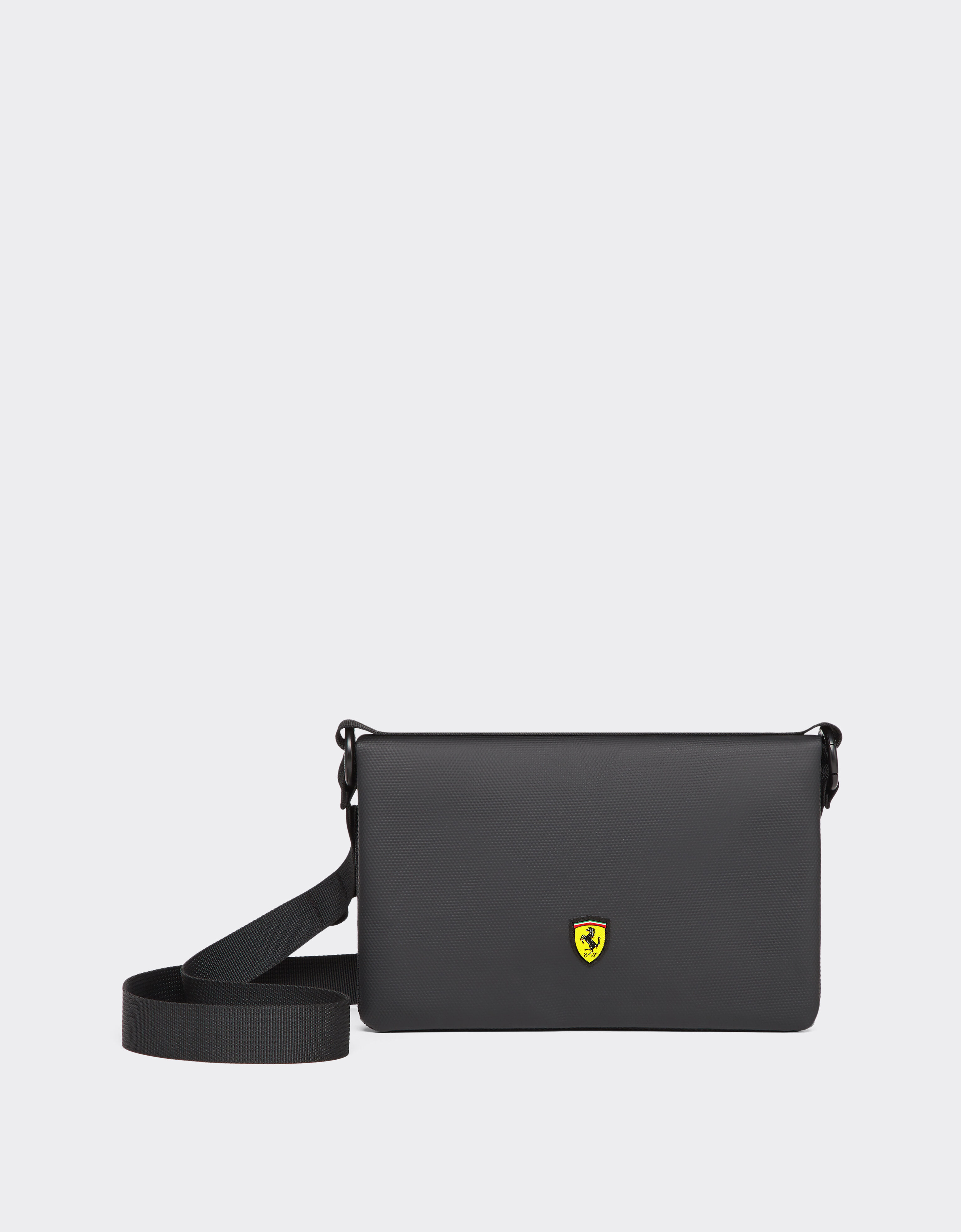  Crossbody bag with Ferrari Scudetto Nero SBNBP0017HMM0032f