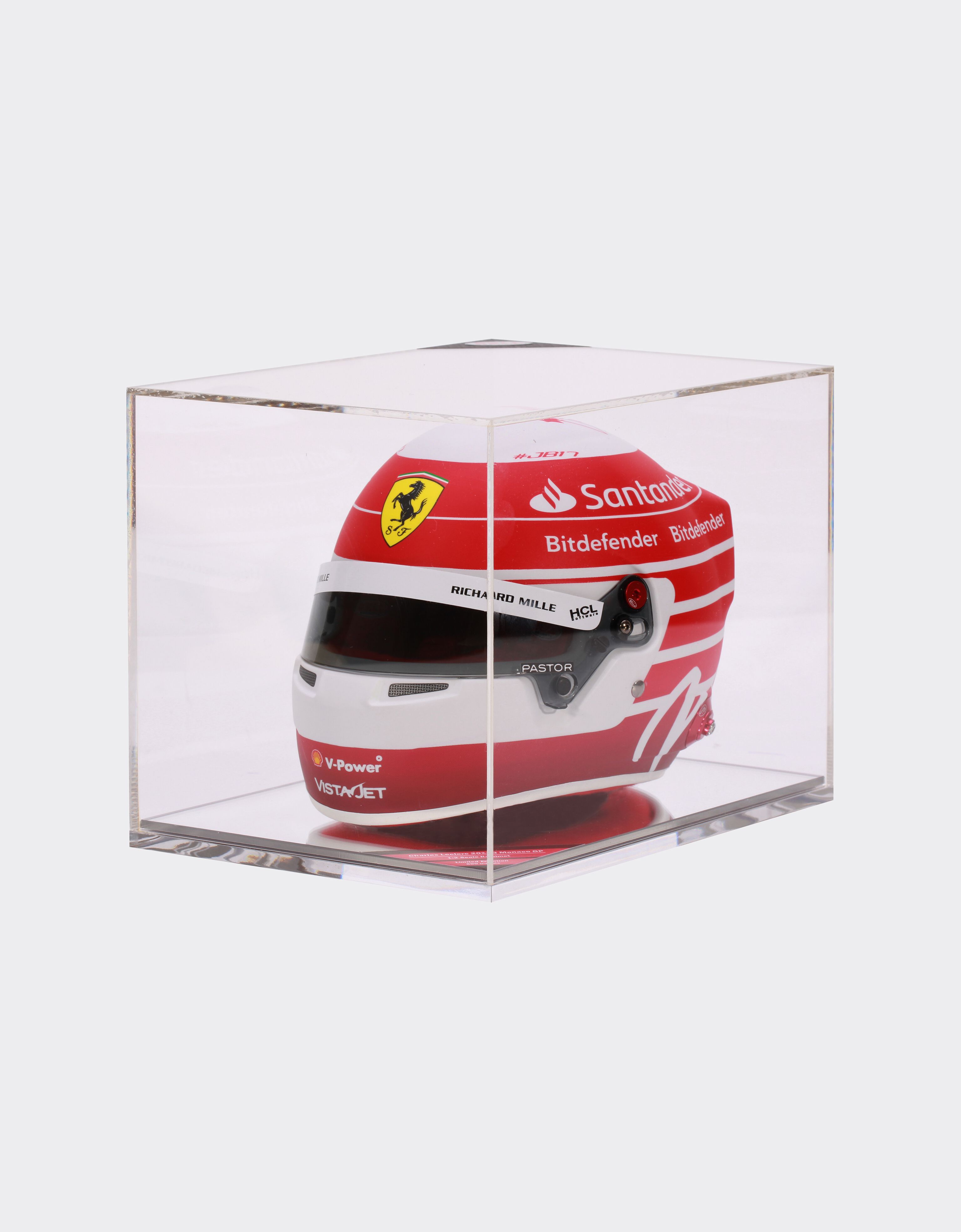 Ferrari 2023 Charles Leclerc mini helmet in 1:2 scale - Monaco Special Edition 红色 F0901f