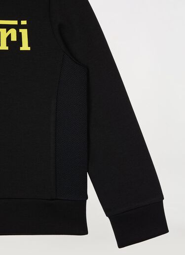 Ferrari Children’s sweatshirt in recycled scuba fabric with large Ferrari logo 黑色 46994fK