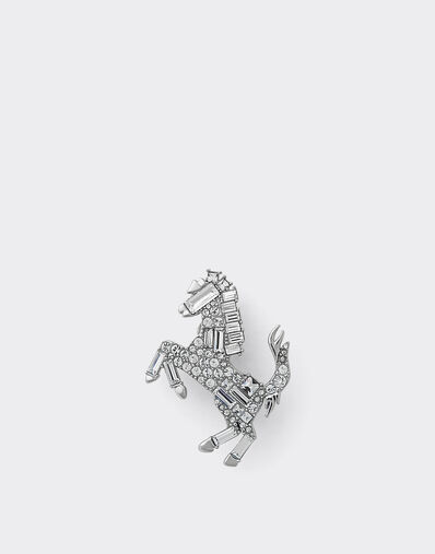 Ferrari Petite broche Cavallino Rampante avec strass Silver CGWSP0002JU00005f