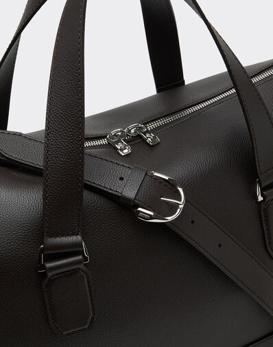 Ferrari Garnet leather duffle bag Marrone Scuro 50581f
