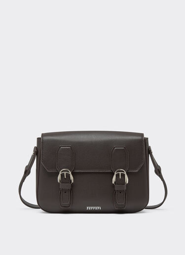 Messenger bag in grenade leather Ferrari Messenger bag in grenade leather Marrone Scuro 50583f
