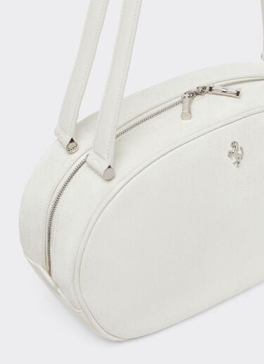 Ferrari La Ferrari Dino 柔软款托特包，麂皮与皮革材质 Avorio 51174f