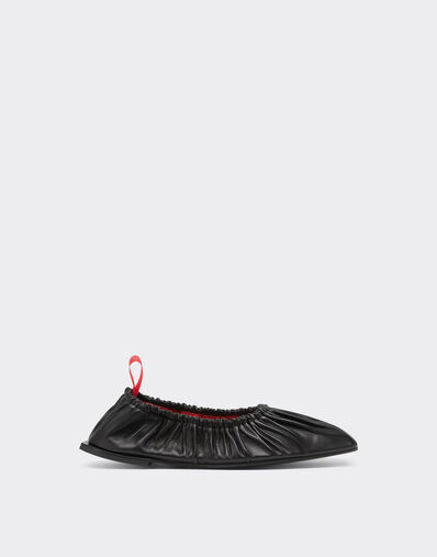 Ferrari Nappa leather ballerina shoe 玫瑰红 22316f