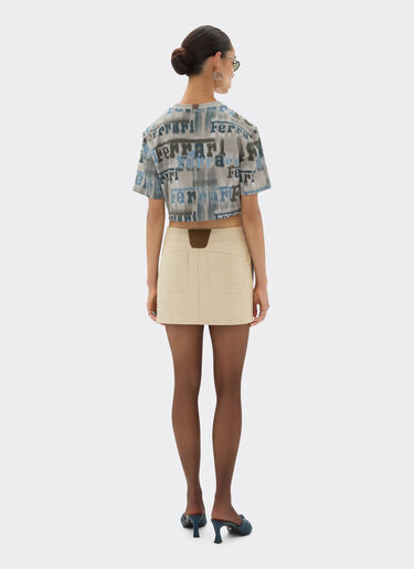 Q-Cycle® Cotton Twill Mini Skirt Ferrari Q-Cycle® Cotton Twill Mini Skirt Chalk 22692f