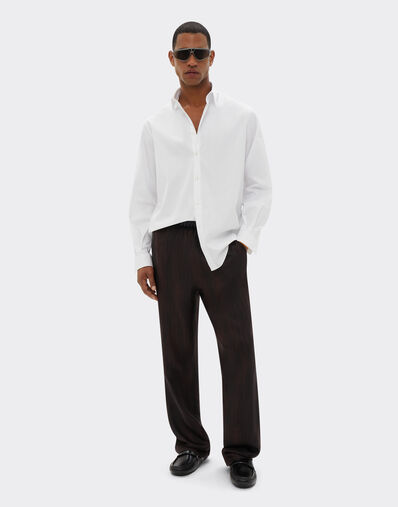 Ferrari Striped poplin shirt Optical White 21176f