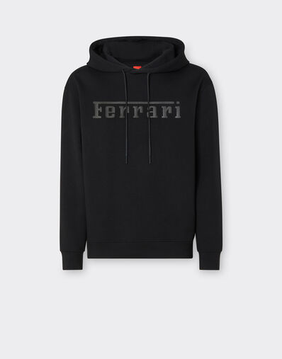 Ferrari Scuba knit sweatshirt with contrast Ferrari logo Navy 21996f
