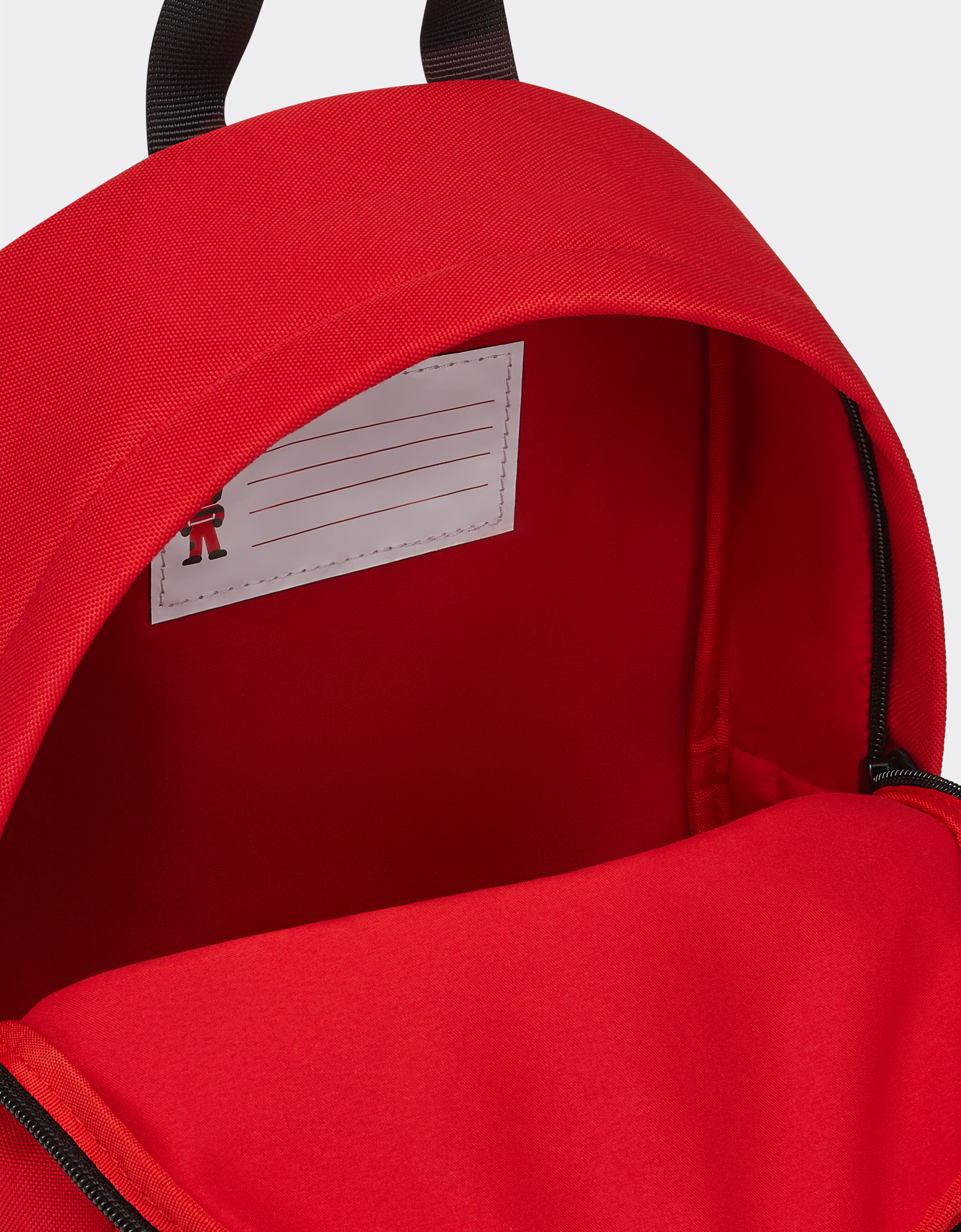 Ferrari Mini technical fabric backpack with Ferrari Scudetto Rosso SBNBP0003HMM0017f