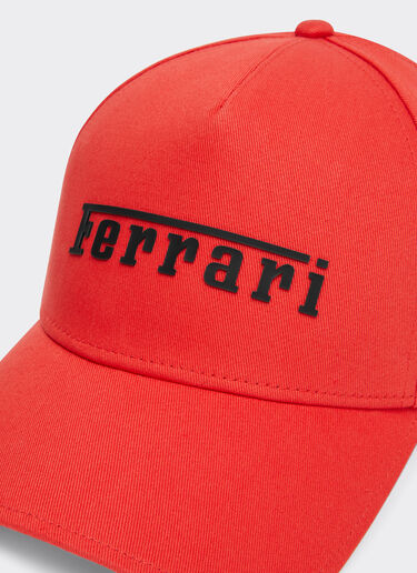 Ferrari 涂层徽标棒球帽 Rosso Corsa 红色 20403f