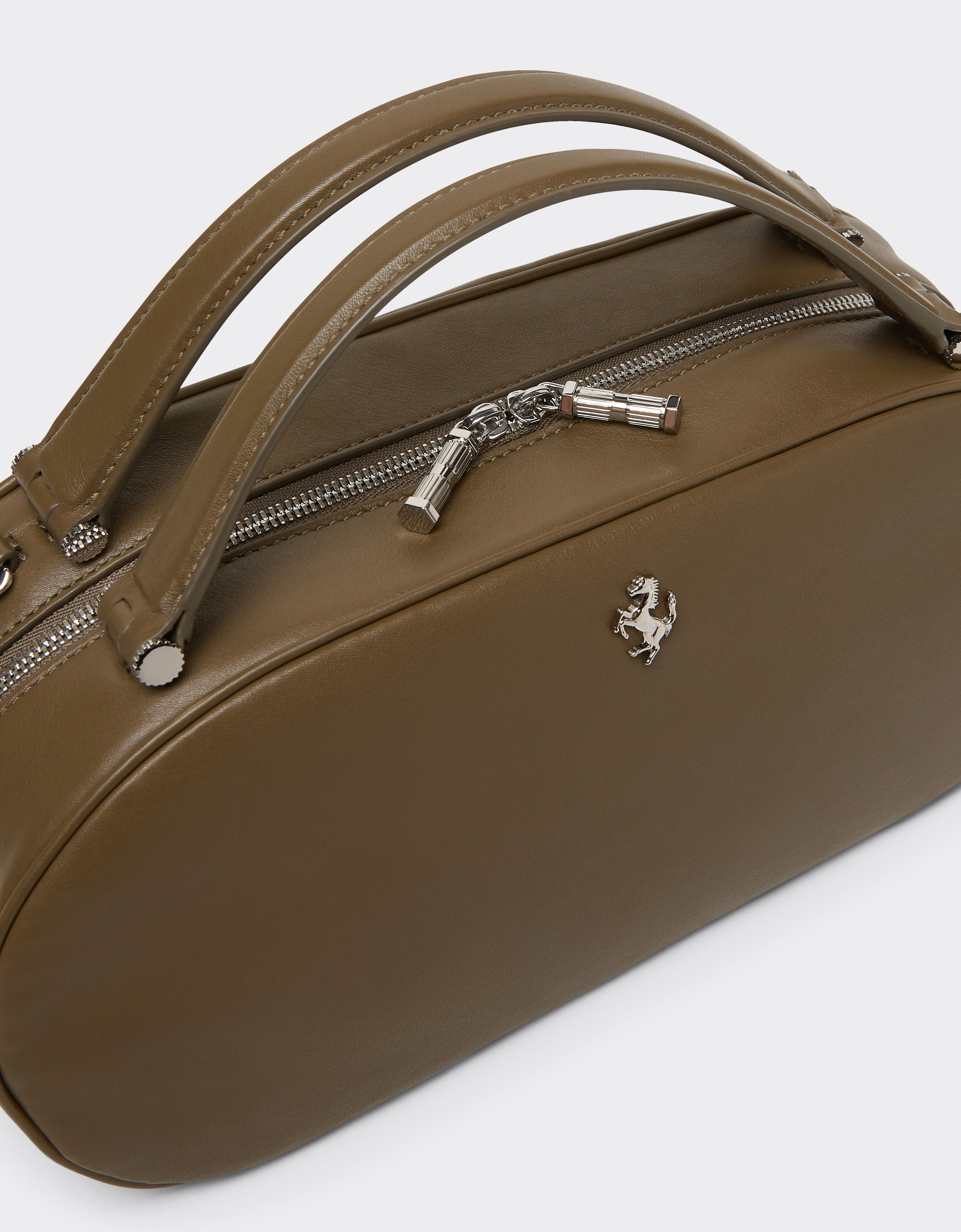 La Ferrari Dino 迷你皮革保龄球包 Ferrari La Ferrari Dino 迷你皮革保龄球包 Khaki Green 50579f