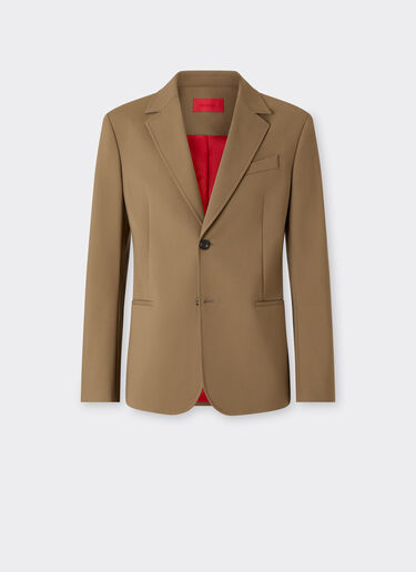 Ferrari 科技棉质西装外套 Khaki Green 50792f