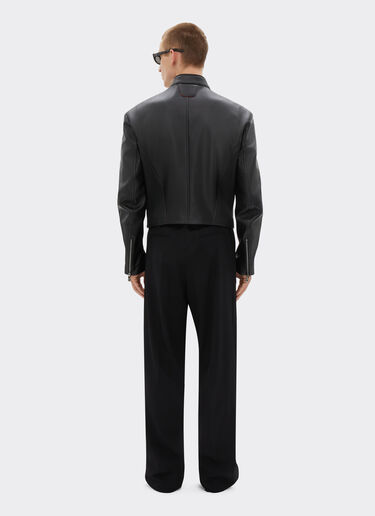 Ferrari Nappa leather biker jacket Black 21639f