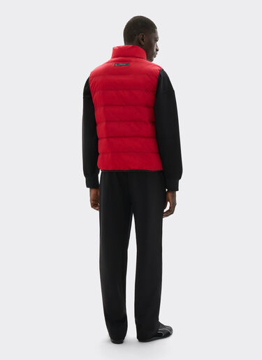  Quilted nylon vest with Ferrari Scudetto Rosso SWMVT0001WNY0003f