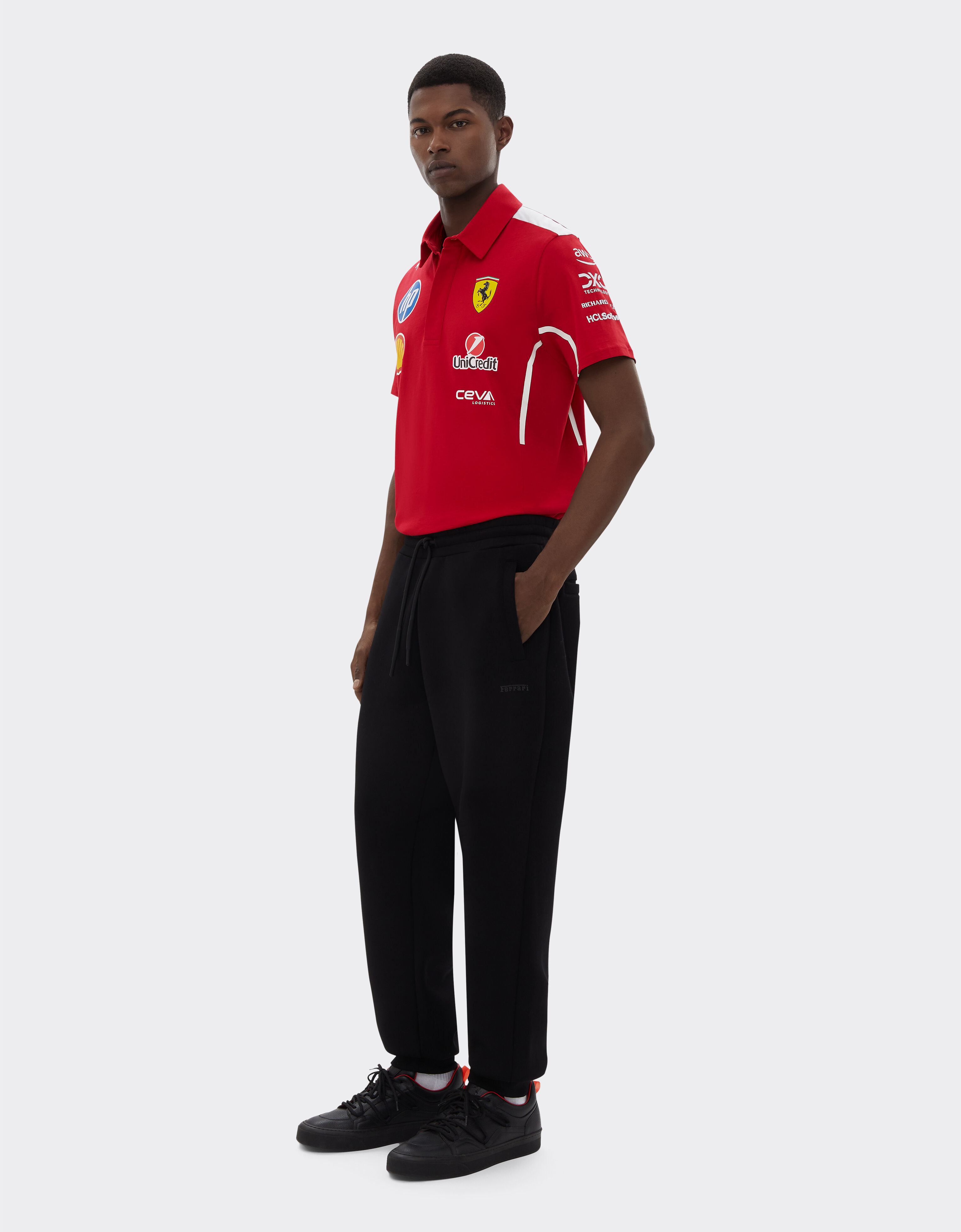 Ferrari Puma 与 Scuderia Ferrari HP 合作款2025车队 Polo 衫 樱桃色 LA01Yf