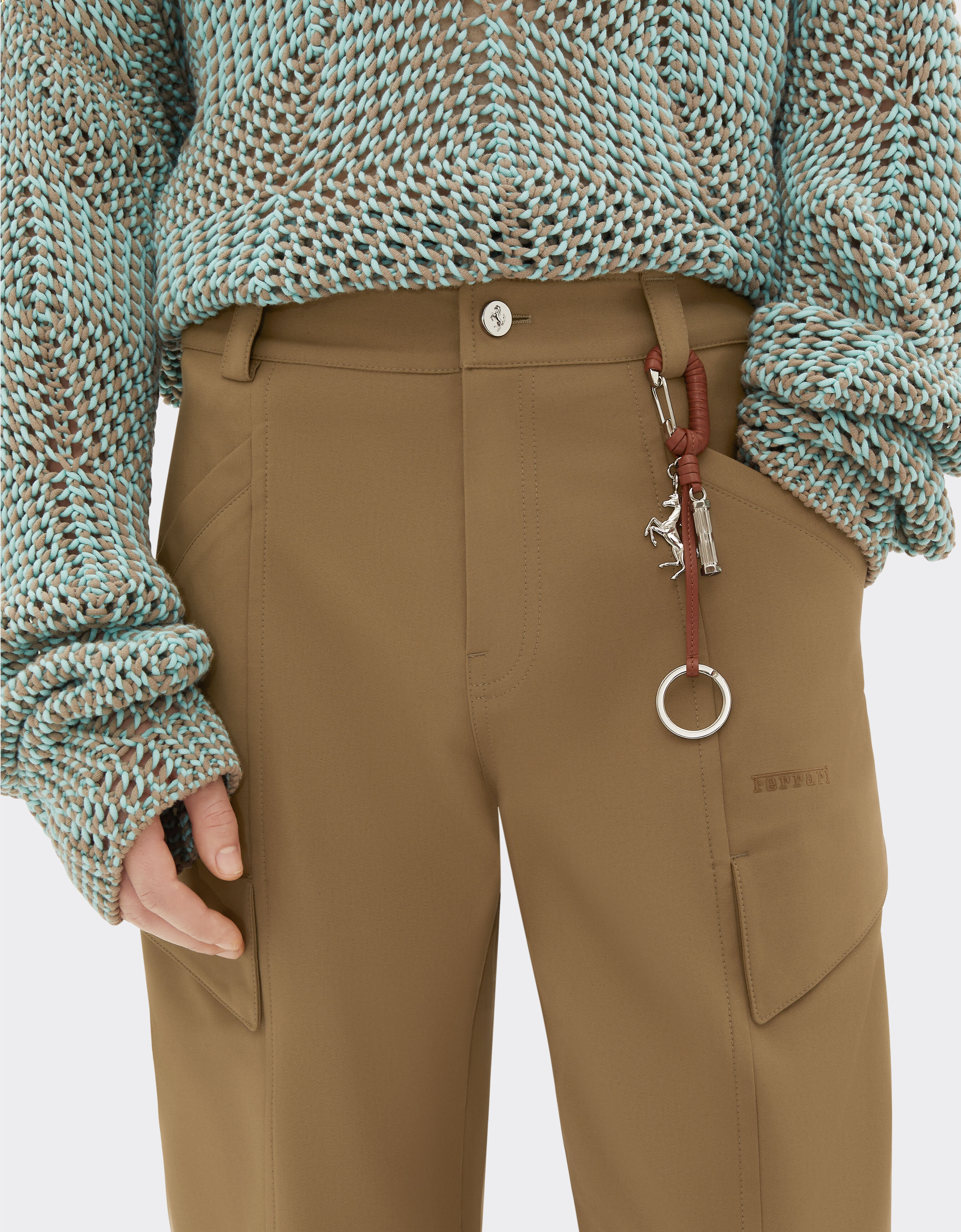 Ferrari 科技棉质工装裤 Khaki Green 50354f