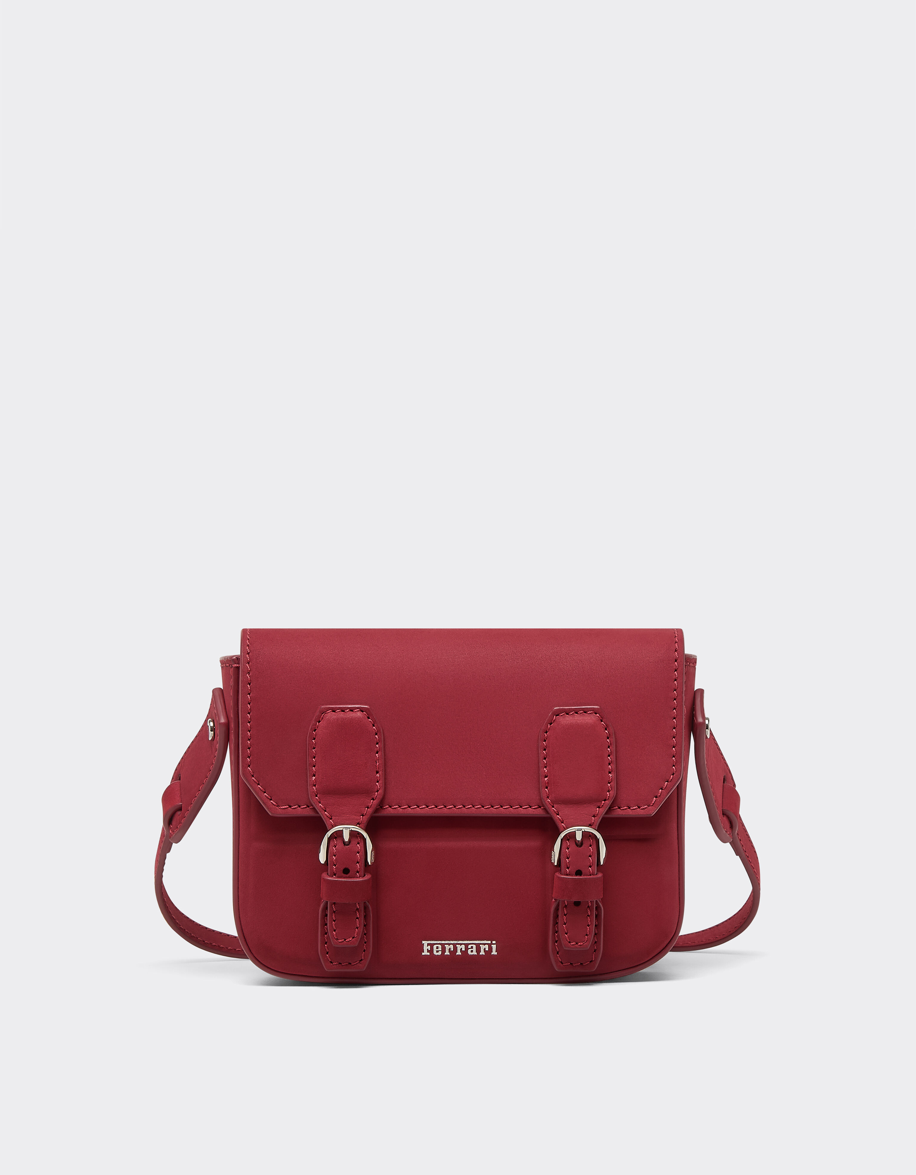 Mini nubuck messenger bag Ferrari Mini nubuck messenger bag Maison Red 50240f