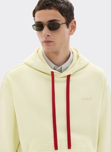 Cotton and cashmere hoodie Ferrari Cotton and cashmere hoodie Iris Yellow 49940f