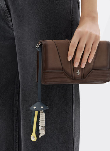 Nappa leather charm with scooby and fringes Ferrari Nappa leather charm with scooby and fringes Ultramarine 50019f