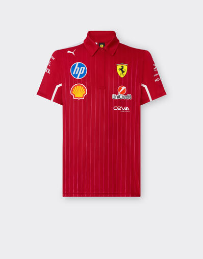 Ferrari Puma 与 Scuderia Ferrari HP 合作款2025车队 Pro Polo 衫 Red LA04Kf